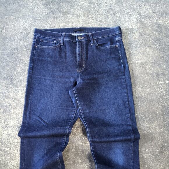 Uniqlo Kaihara Jeans Mens 30 Blue Pants Skinny Dark Stretch High Rise Denim - Picture 2 of 8